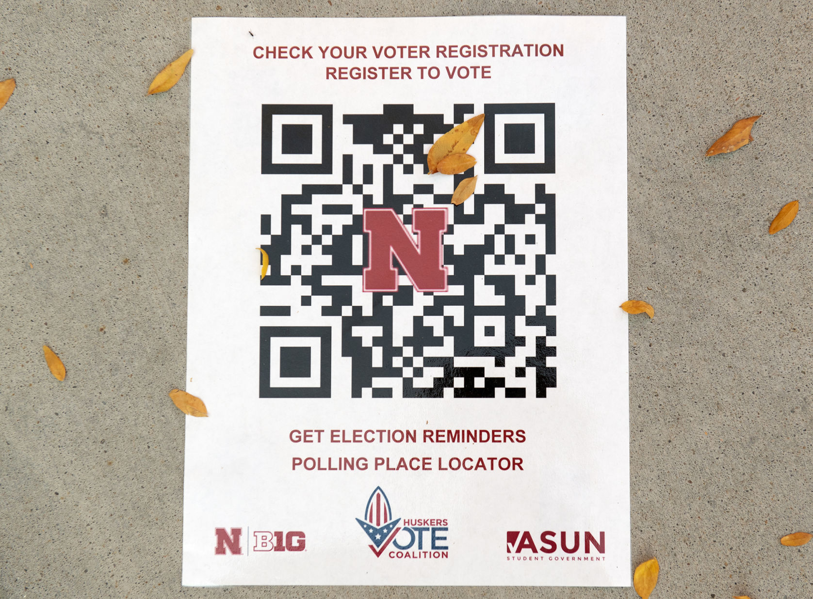 Voter registration at UNL